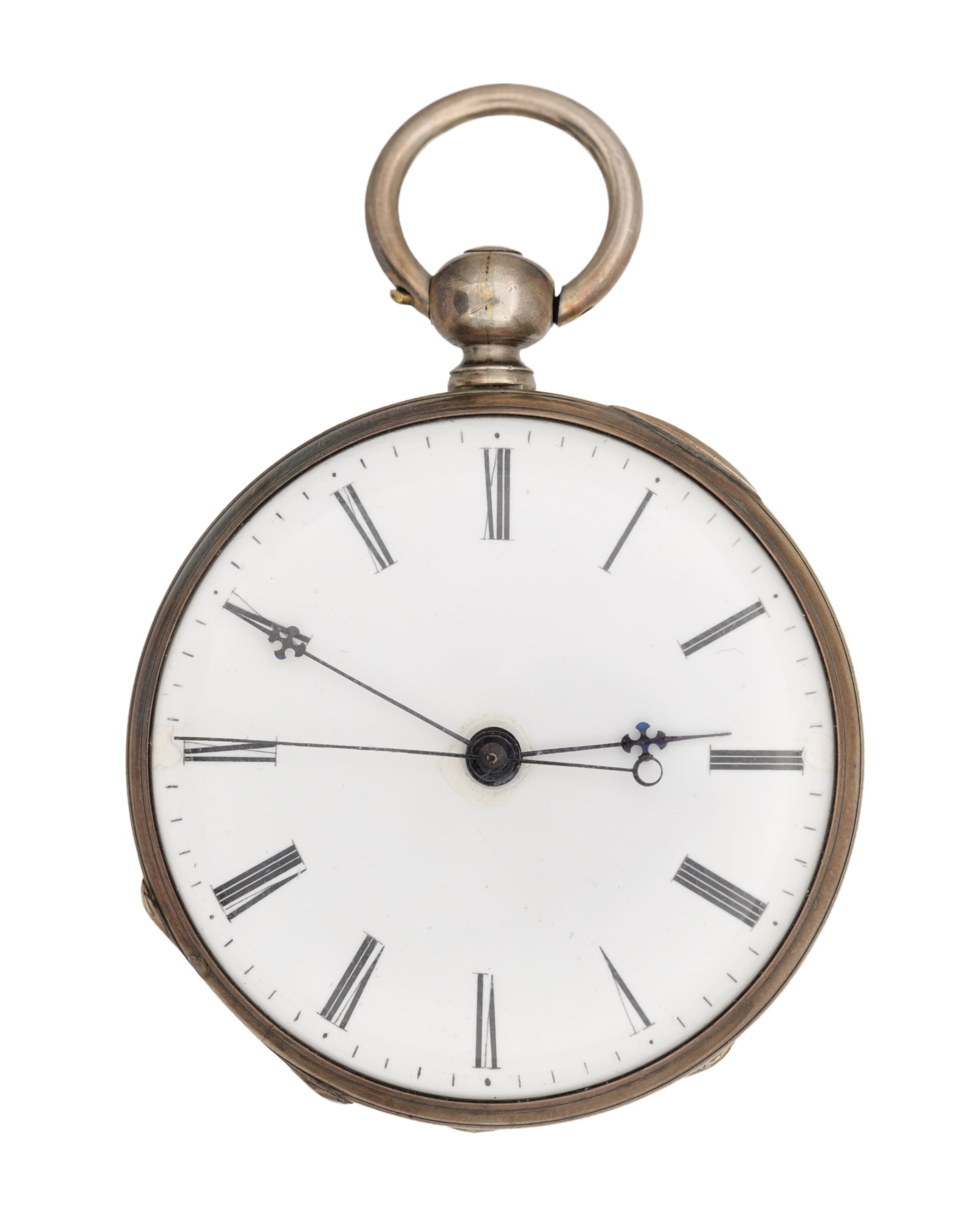 A MID 19TH CENTURY SILVER DUPLEX MOVEMENT POCKET WATCH FOR THE CHINESE MARKET (1 of 6)
