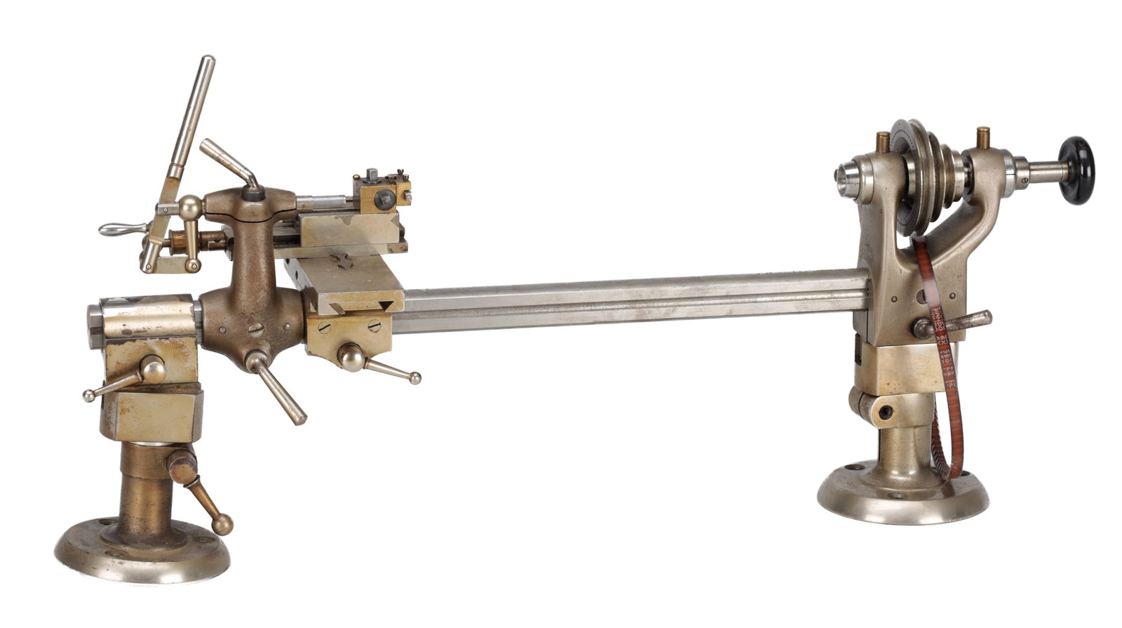 A GERMAN STEEL WATCHMAKER'S LATHE BY LORCH, SCHMIDT & CO (1 of 5)