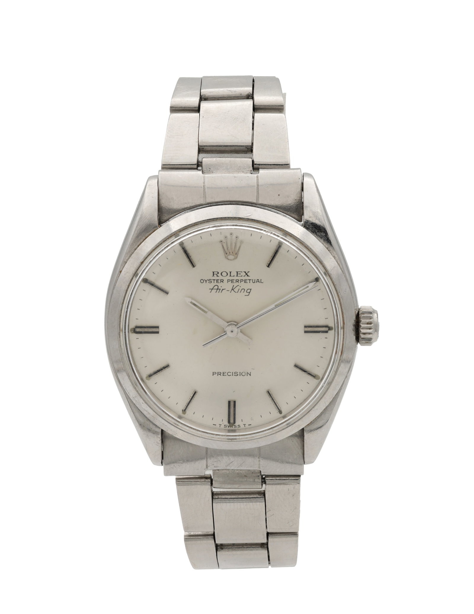 A GENTLEMAN'S ROLEX STAINLESS STEEL OYSTER PERPETUAL AIR-KING PRECISION WRIST WATCH (1 of 7)
