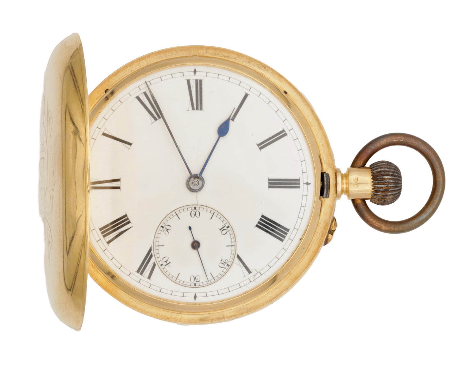 A LATE 19TH CENTURY 18CT GOLD FULL HUNTER POCKET WATCH (1 of 6)