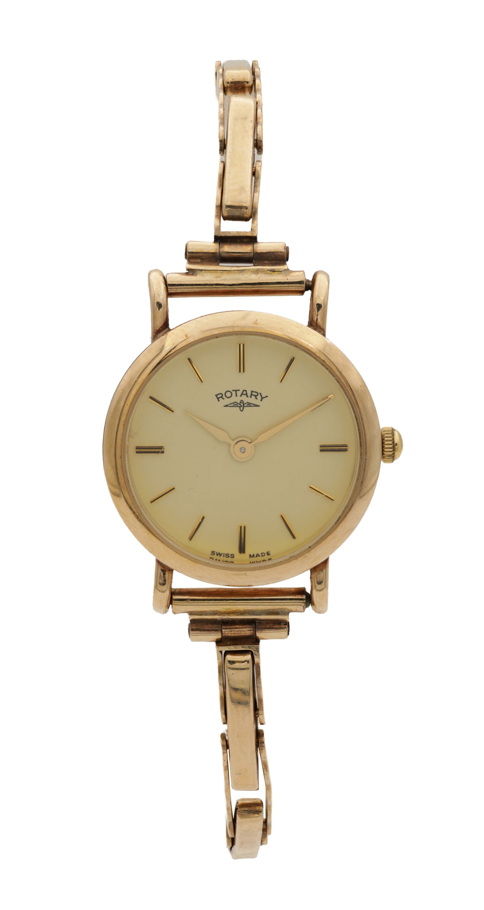A LADIES 9CT GOLD ROTARY WRIST WATCH (1 of 2)
