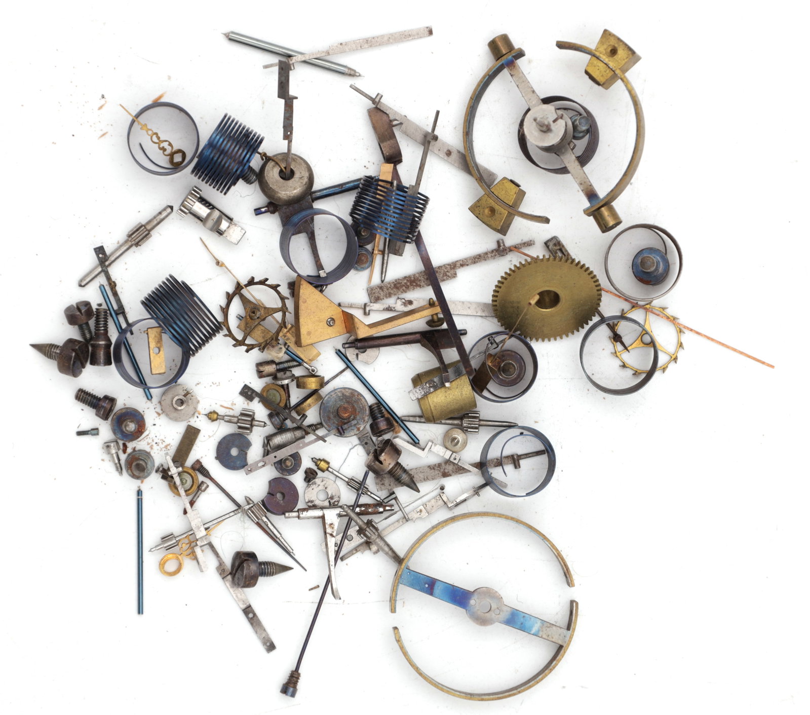 A COLLECTION OF CHRONOMETER POCKET WATCH PARTS (1 of 2)