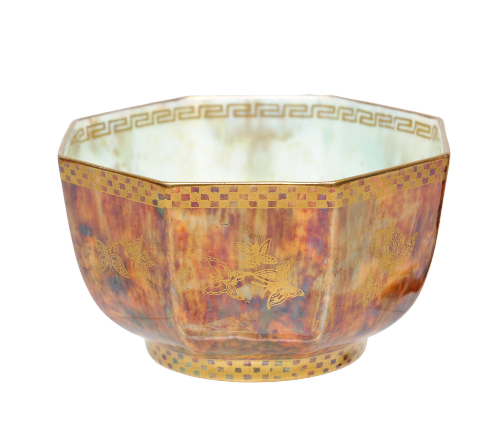 A 1920S WEDGWOOD FAIRYLAND LUSTRE BOWL DESIGNED BY DAISY MAKEIG-JONES PATTERN Z4830 (1 of 7)