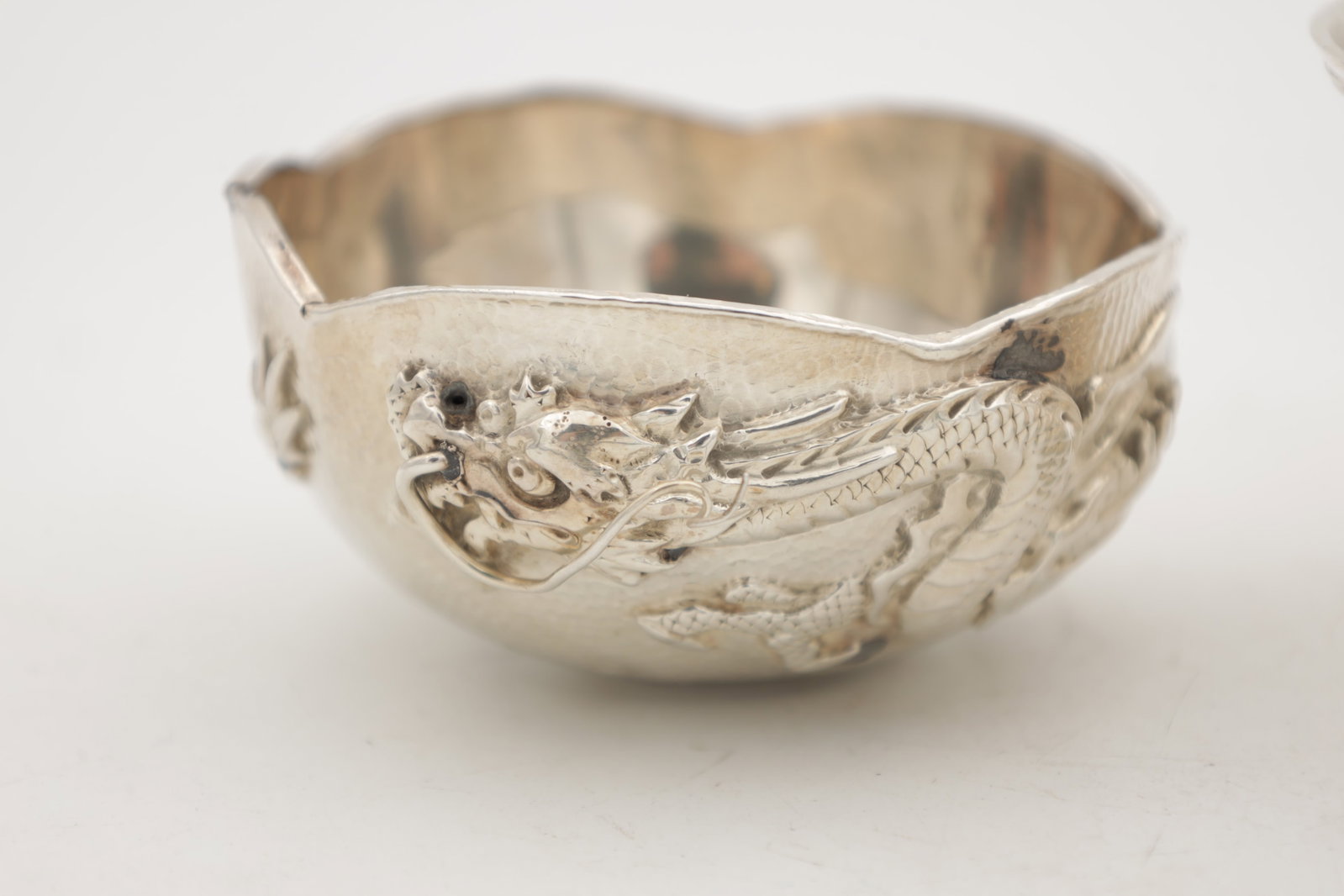 TWO CHINESE SILVER DISHES - 10