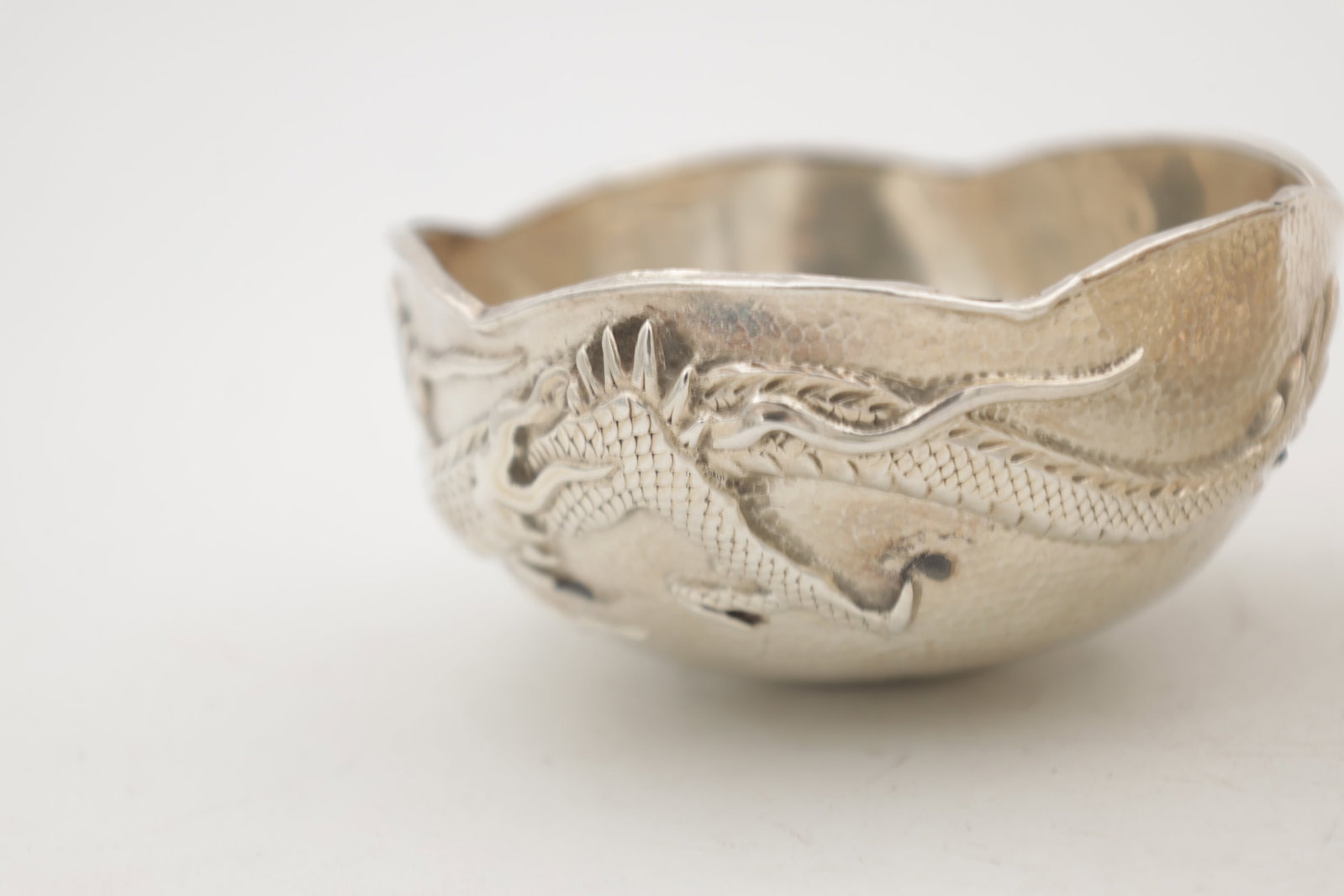 TWO CHINESE SILVER DISHES - 2