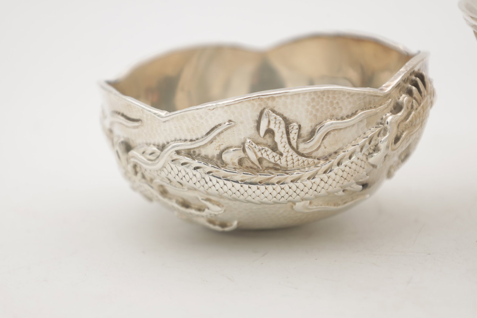 TWO CHINESE SILVER DISHES - 3