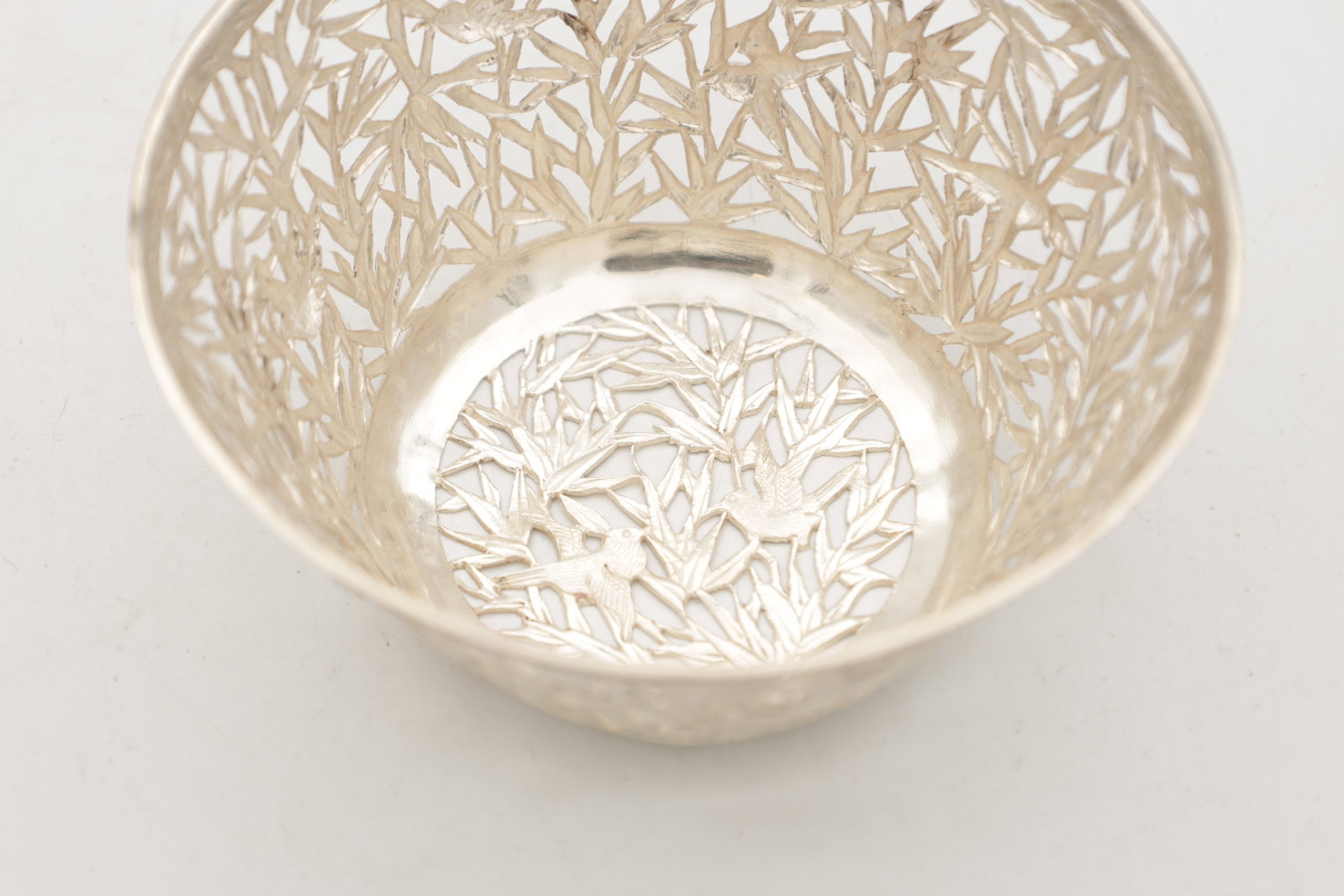 TWO CHINESE SILVER DISHES - 9
