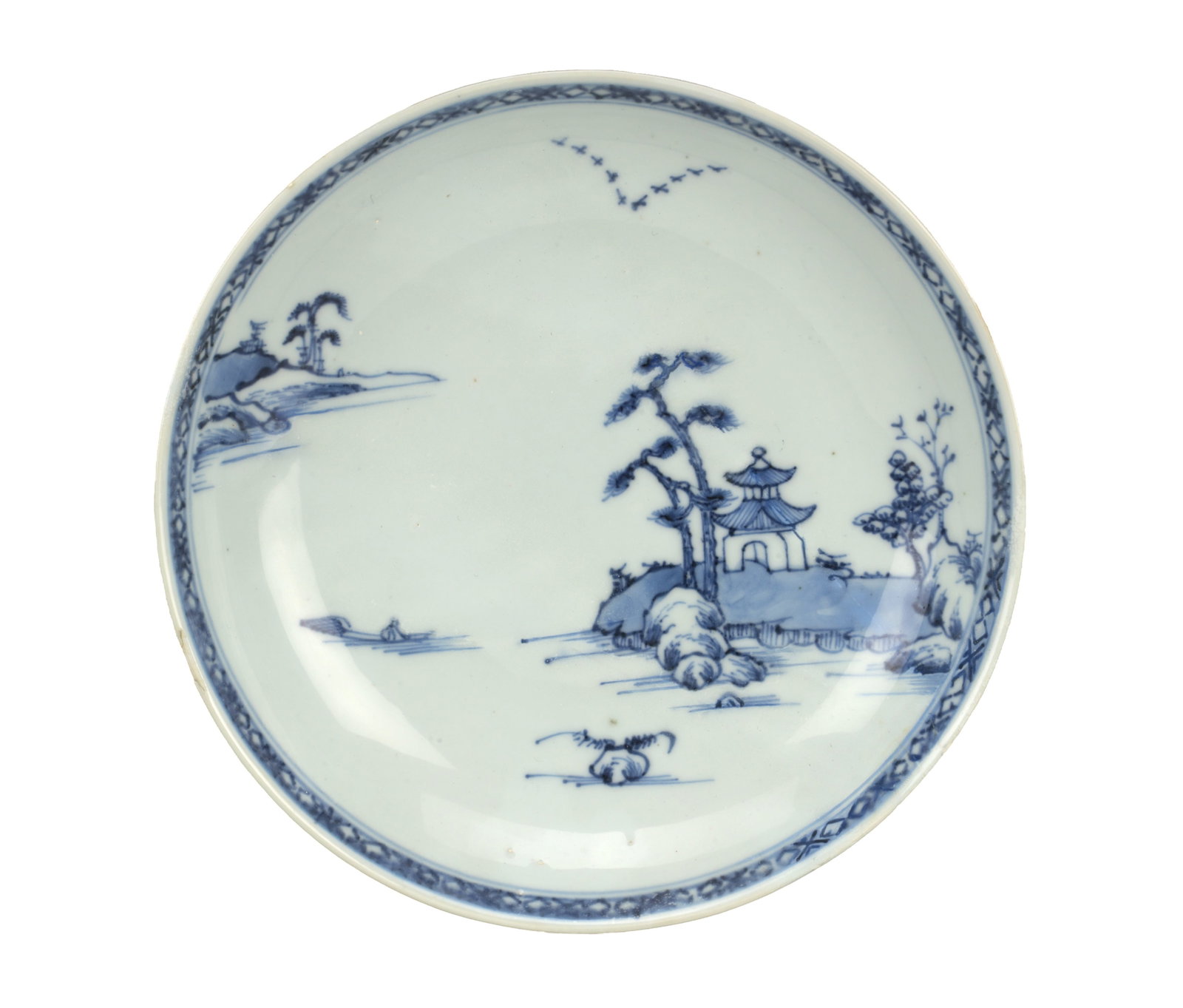A MID 18TH CENTURY CHINESE BLUE AND WHITE NANKING CARGO BOWL (1 of 4)