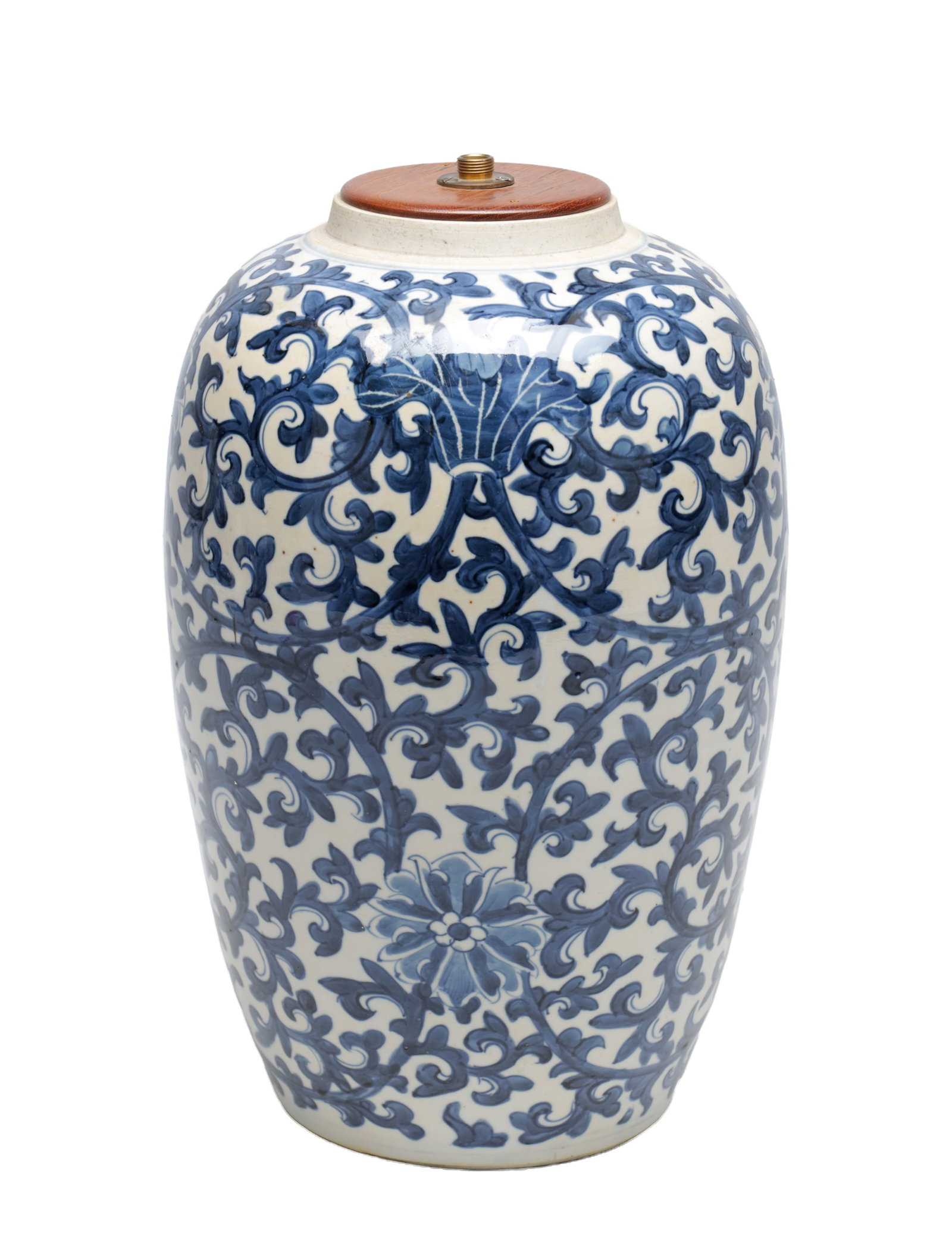 A 19TH CENTURY CHINESE BLUE AND WHITE PORCELAIN GINGER JAR (1 of 6)