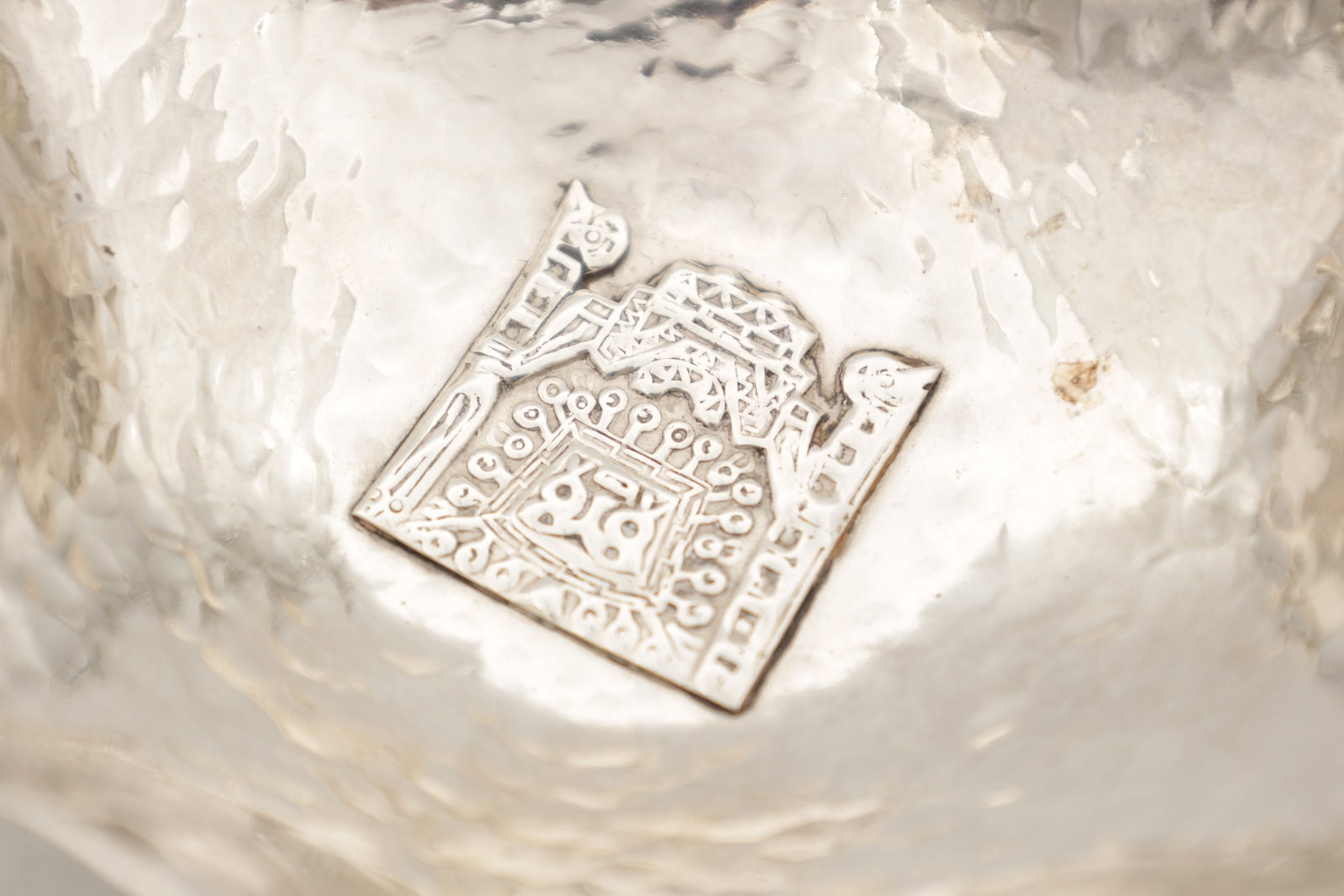 A PERUVIAN SILVER DISH - 3
