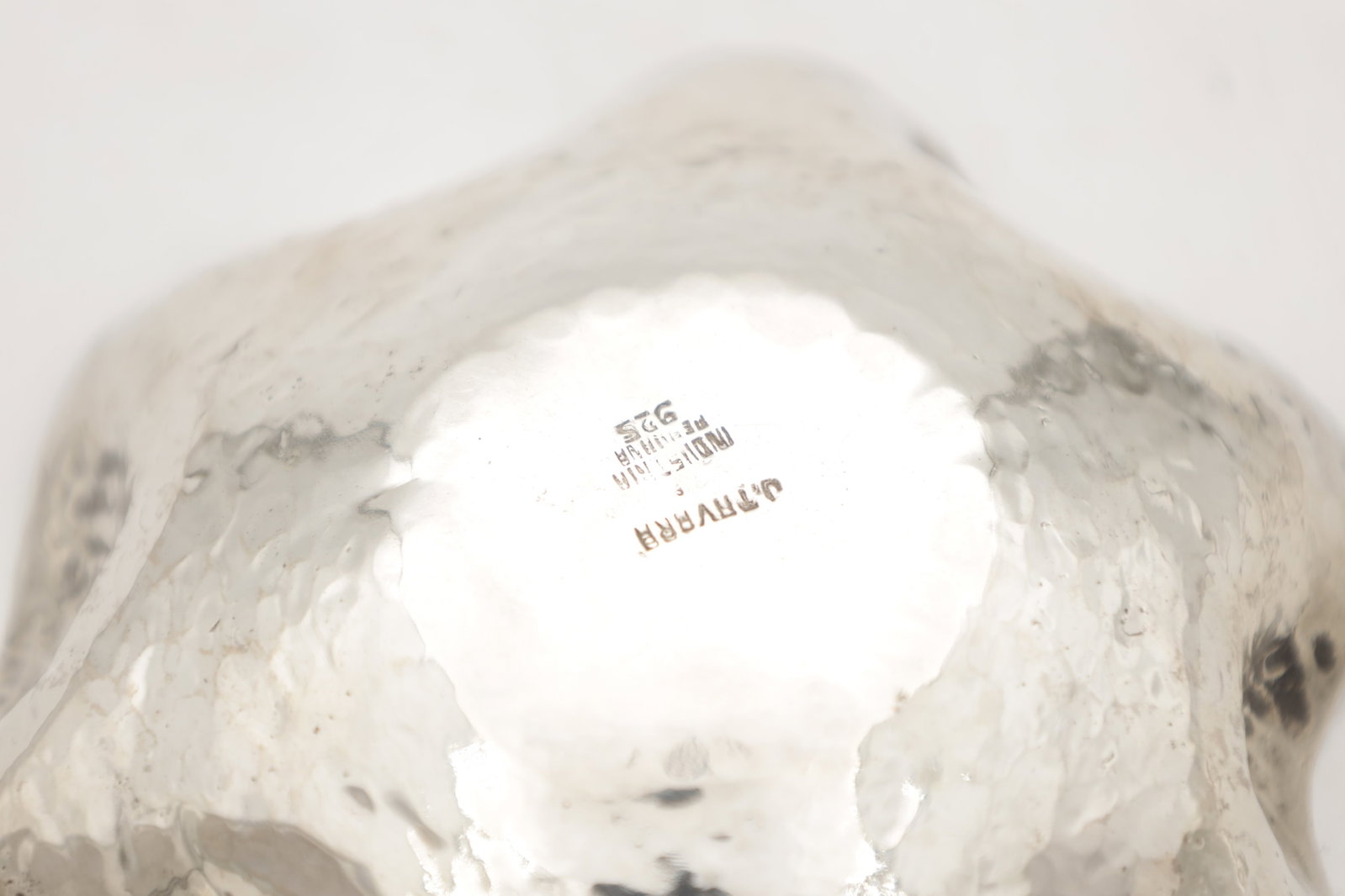 A PERUVIAN SILVER DISH - 5