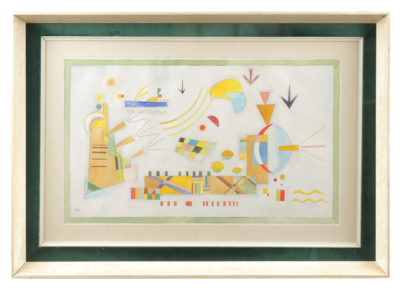 WASSILY KANDINSKY (RUSSIAN, 1866-1944) A WATERCOLOUR ON PAPER 'MILD PROCESS' (1 of 7)
