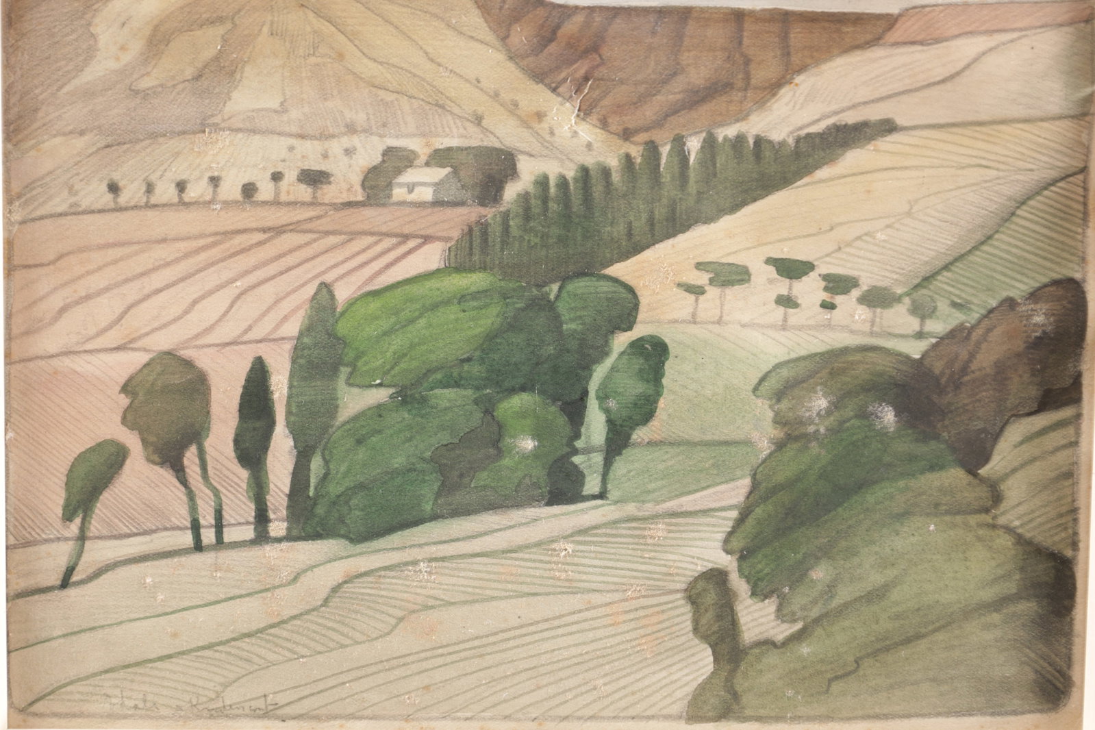 A WATERCOLOUR LANDSCAPE - 6
