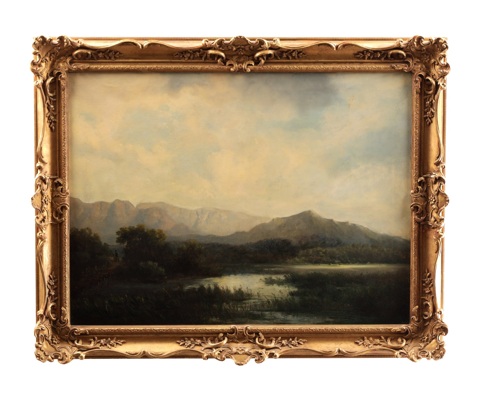 HORATIO MCCULLOCH (SCOTTISH, 1806-1867) A 19TH CENTURY OIL ON CANVAS MOUNTAINOUS LANDSCAPE (1 of 7)