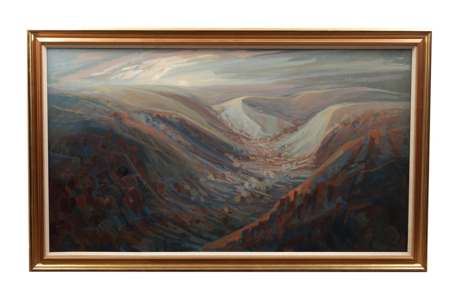 MARY LORD (B.1931) AN OIL ON CANVAS MORNING LIGHT: MARY LORD (B.1931) AN OIL ON CANVAS MORNING LIGHT signed to the lower right and dated 1991. (80cm high, 140cm wide)