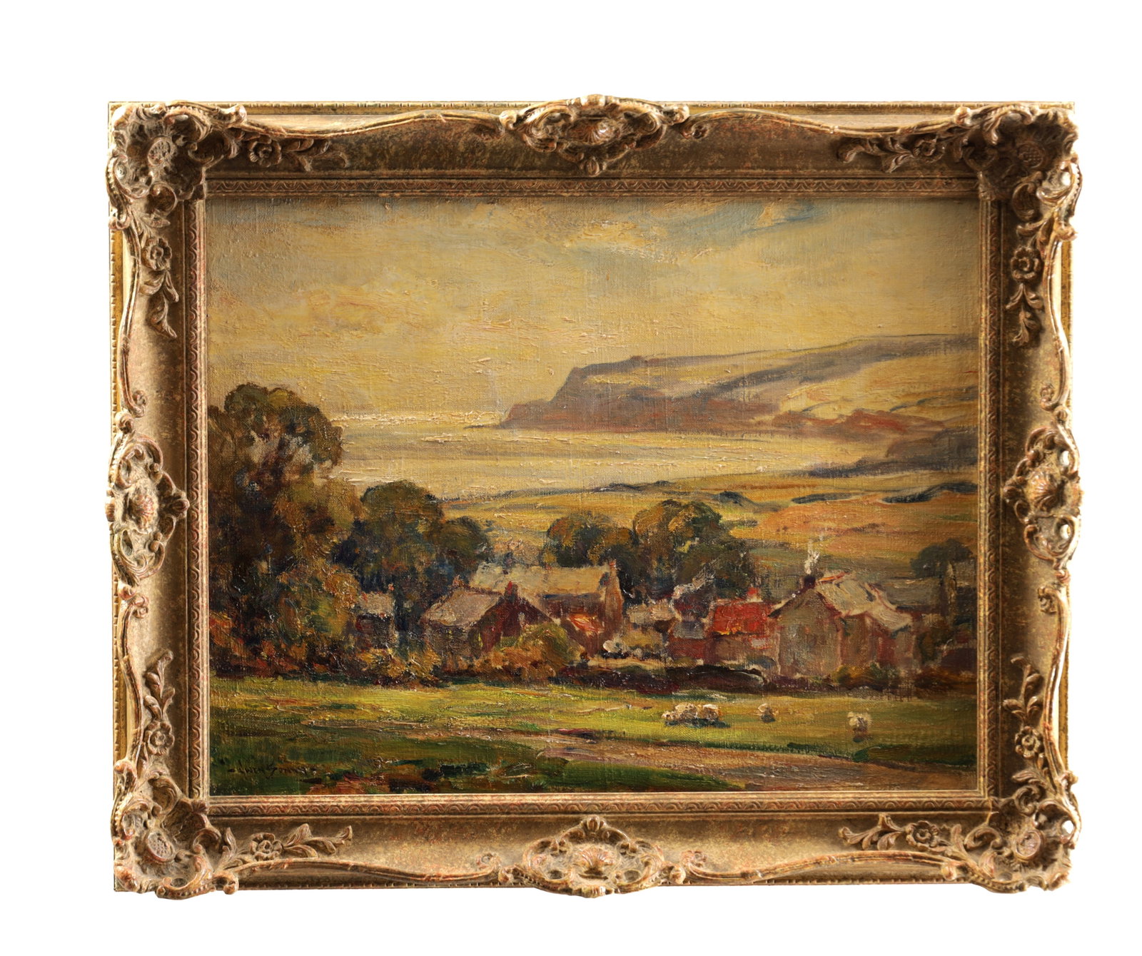 OWEN BOWEN (BRITISH, 1873-1967) AN EARLY 20TH CENTURY OIL ON CANVAS COASTAL LANDSCAPE (1 of 5)