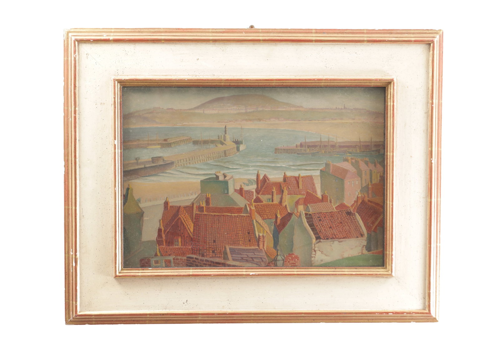 A 20TH CENTURY WATERCOLOUR VIEW OF SCARBOROUGH HARBOUR (1 of 6)