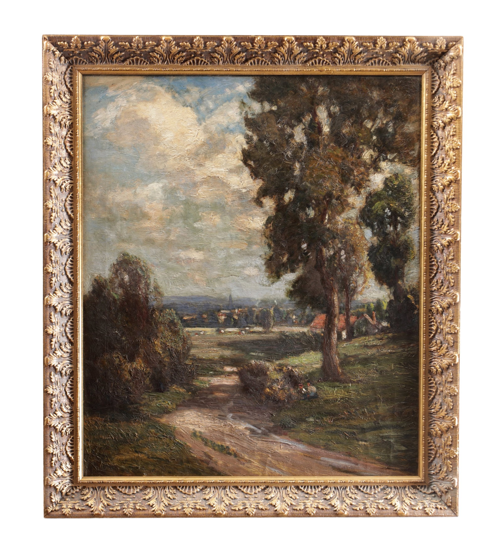 WILLIAM CHARLES RUSHTON (BRITISH 1860-1921) A LATE 19TH CENTURY OIL ON CANVAS LANDSCAPE (1 of 10)