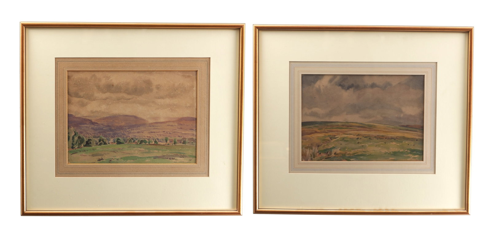 FRED LAWSON (BRITISH 1888-1968) TWO 20TH CENTURY WATERCOLOURS (1 of 8)