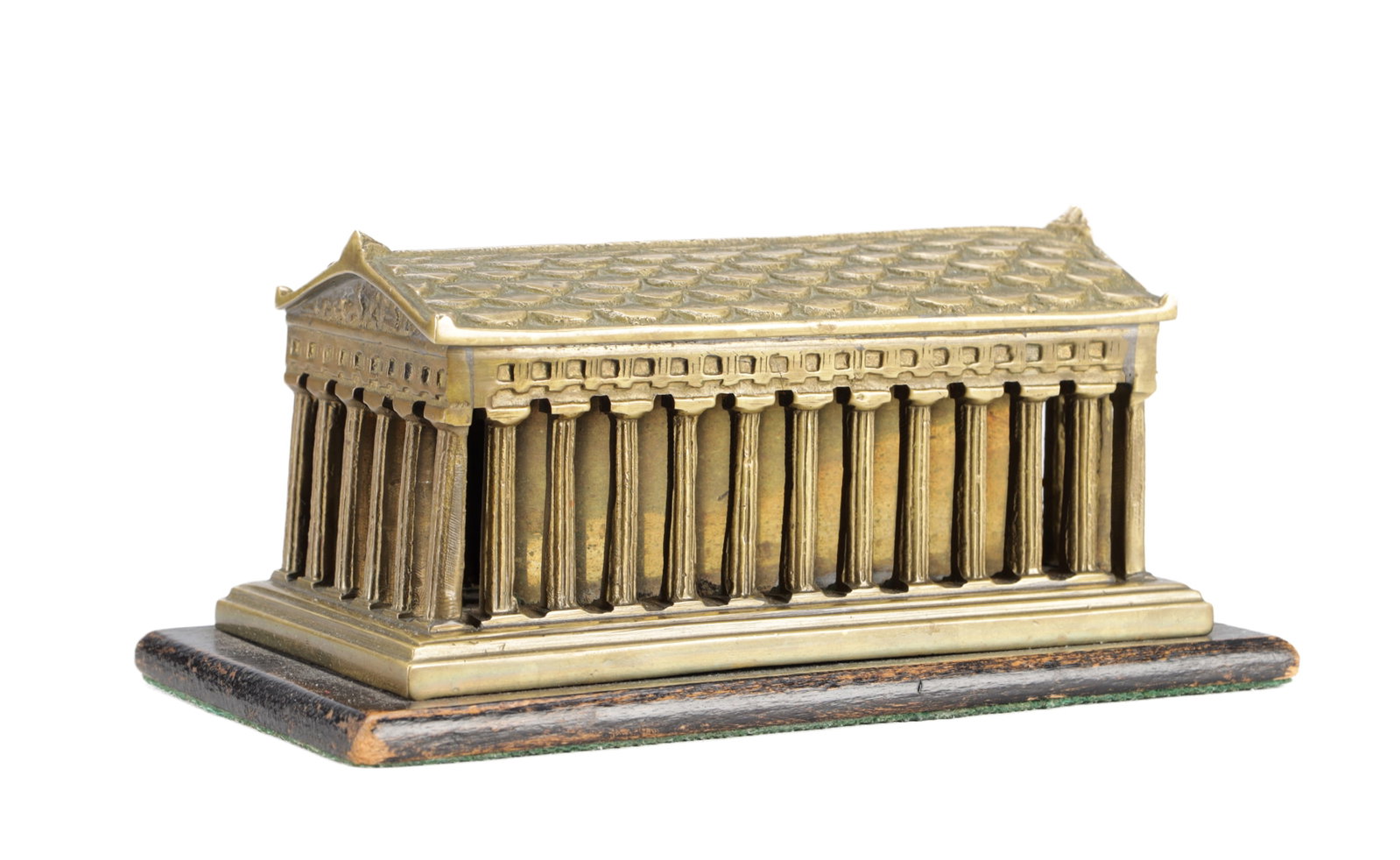 A BRONZE ARCHITECTURAL MODEL OF A TEMPLE (1 of 7)