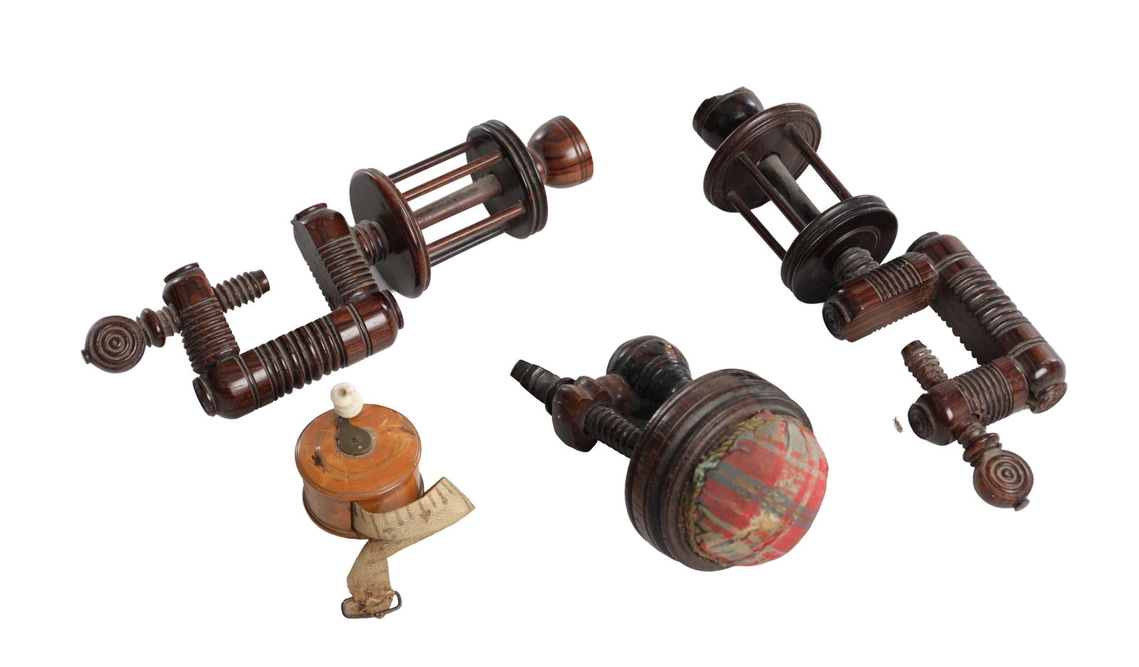 A COLLECTION OF 19TH CENTURY WOODEN SEWING TOOLS (1 of 7)