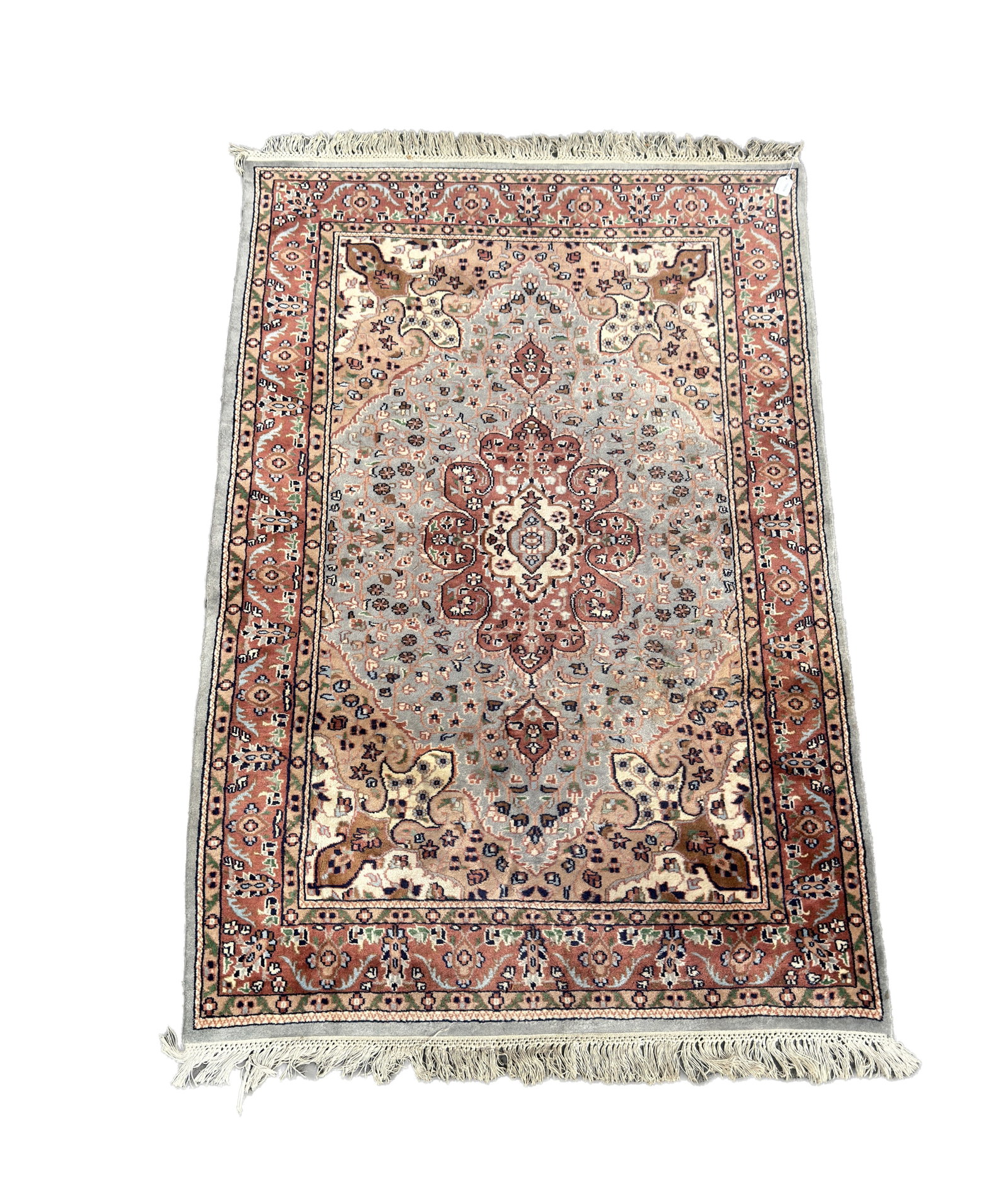 A PERSIAN WOOL RUG - 8