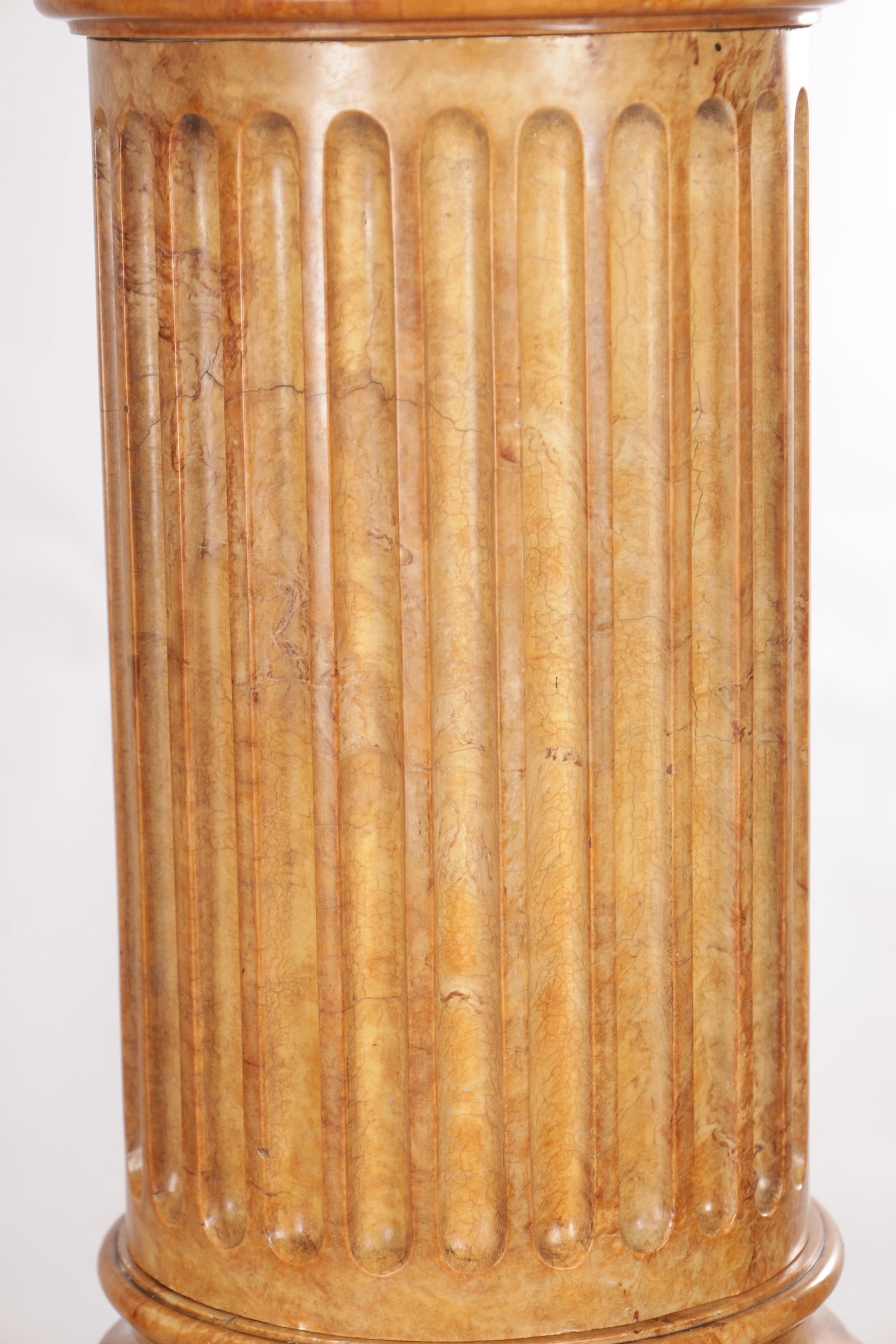 A LARGE SIENNA MARBLE COLUMN - 2