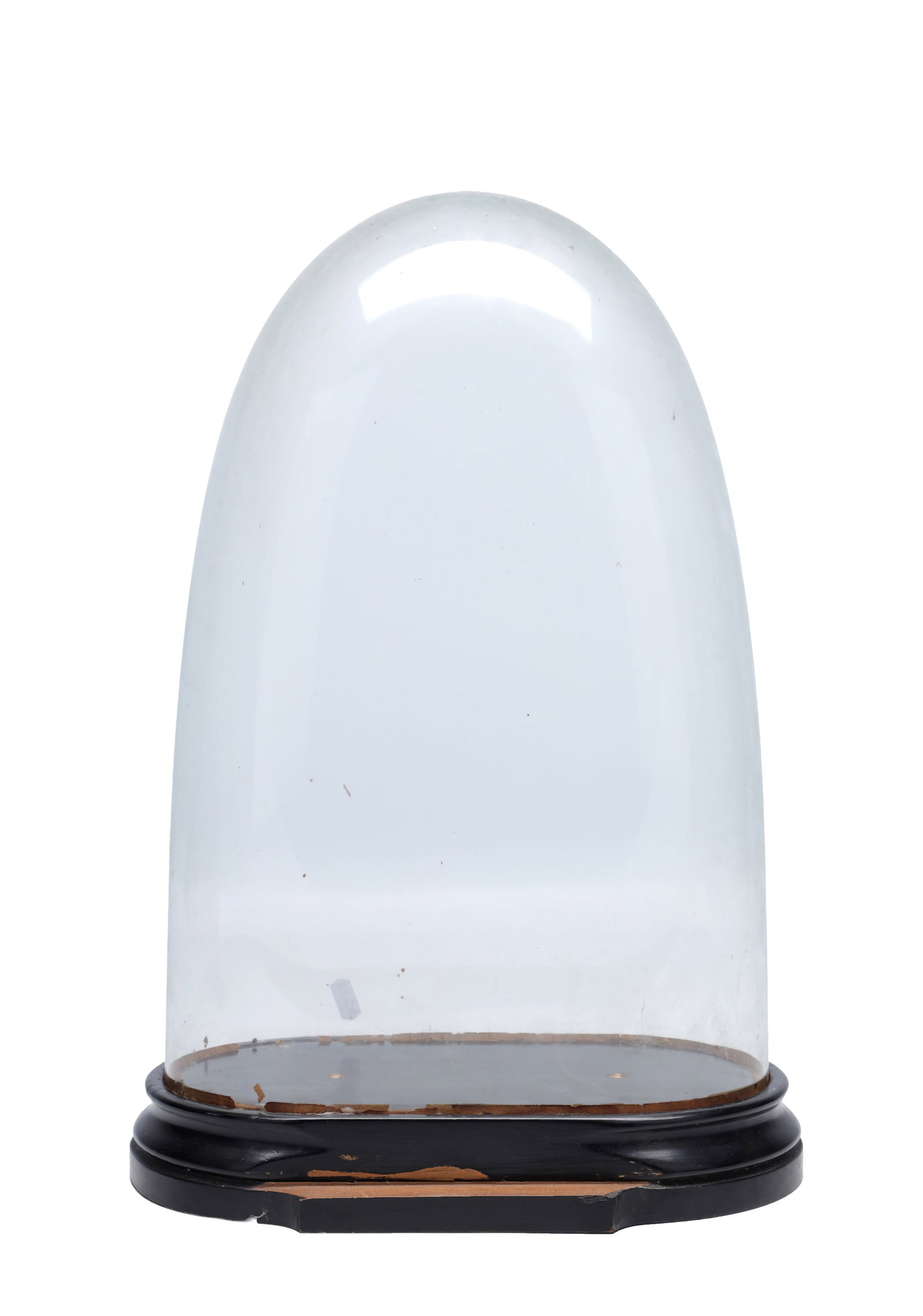 A 19TH CENTURY GLASS DOME CLOCK (1 of 6)