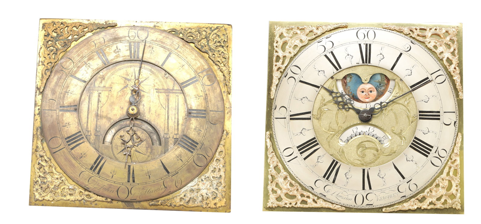 TWO 18TH CENTURY 30 HOUR LONGCASE CLOCK MOVEMENTS (1 of 15)
