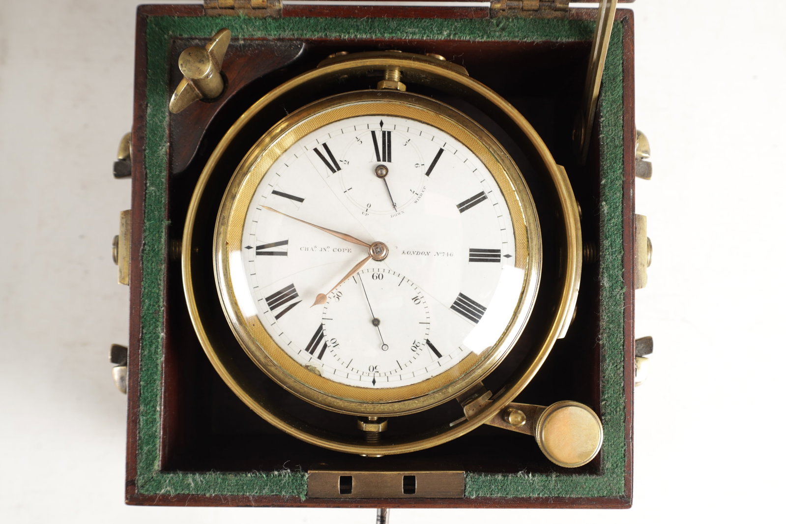CHARLES JOHN COPE, RATHBONE PLACE, LONDON A RARE EARLY 19TH CENTURY EIGHT-DAY MARINE CHRONOMETER (1 of 14)