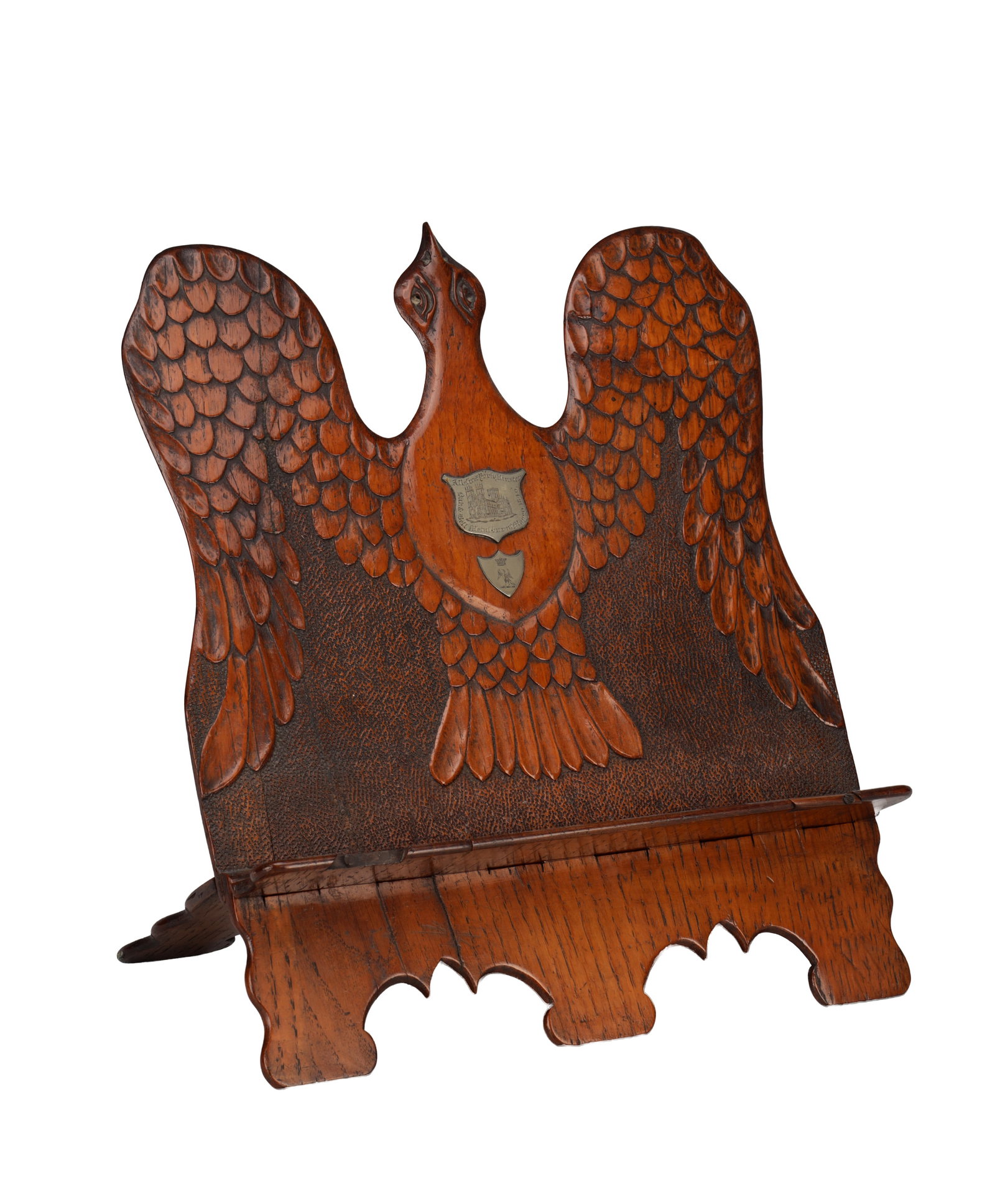 A 19TH CENTURY CARVED OAK MUSIC STAND (1 of 4)
