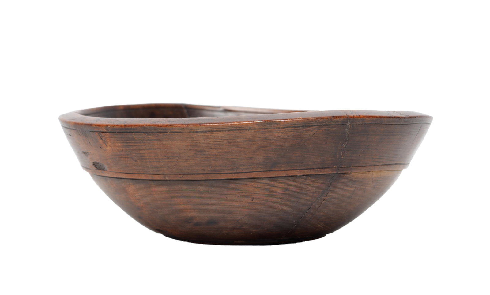 A GOOD 19TH CENTURY SYCAMORE TURNED DAIRY BOWL (1 of 5)