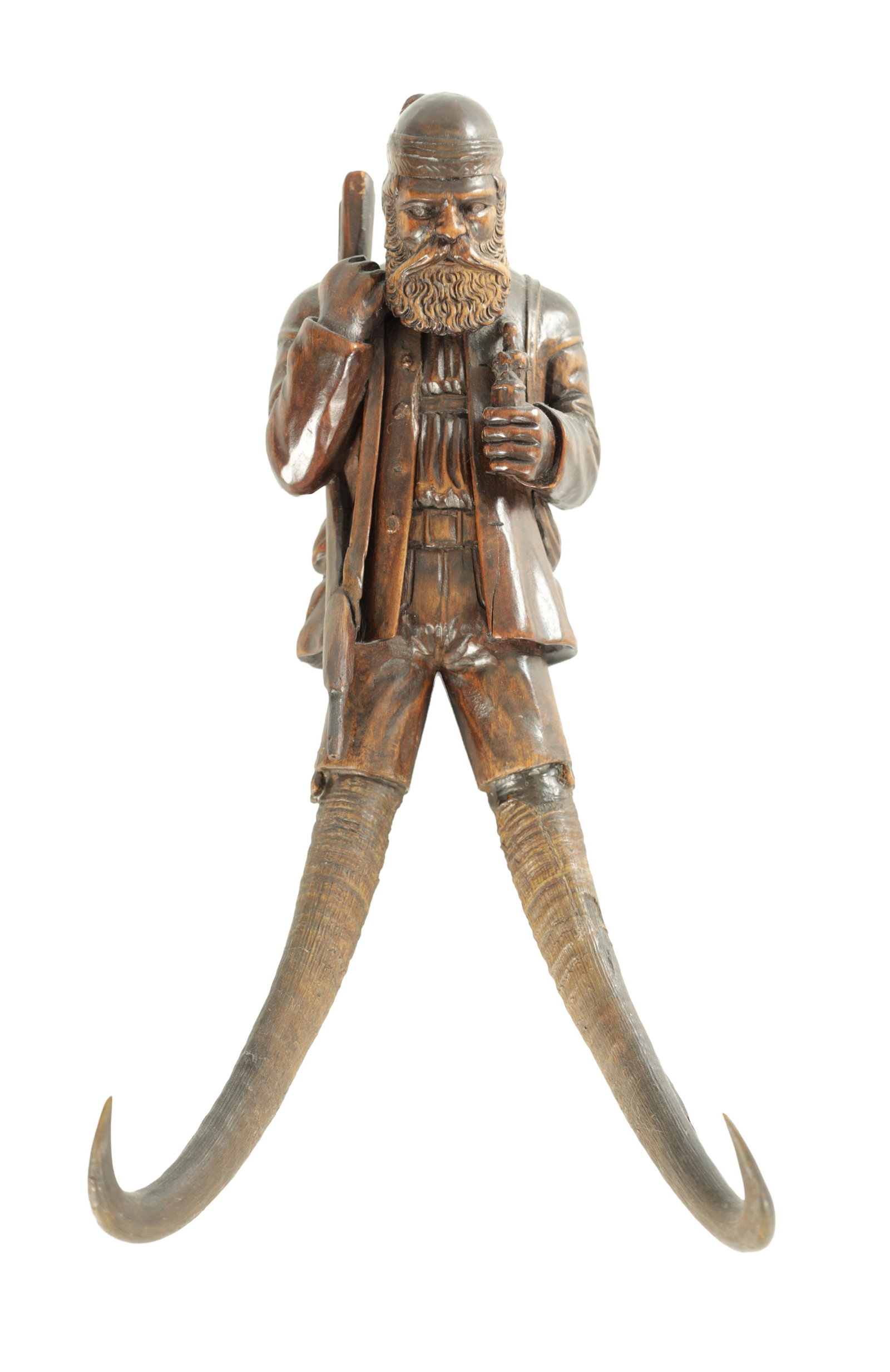 A 19TH CENTURY BLACK FOREST COAT HOOK (1 of 3)