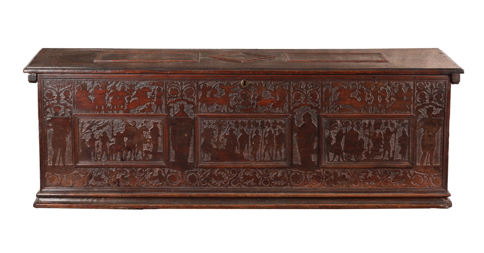 A 16TH CENTURY VENETIAN CEDAR WOOD CASSONE (1 of 9)