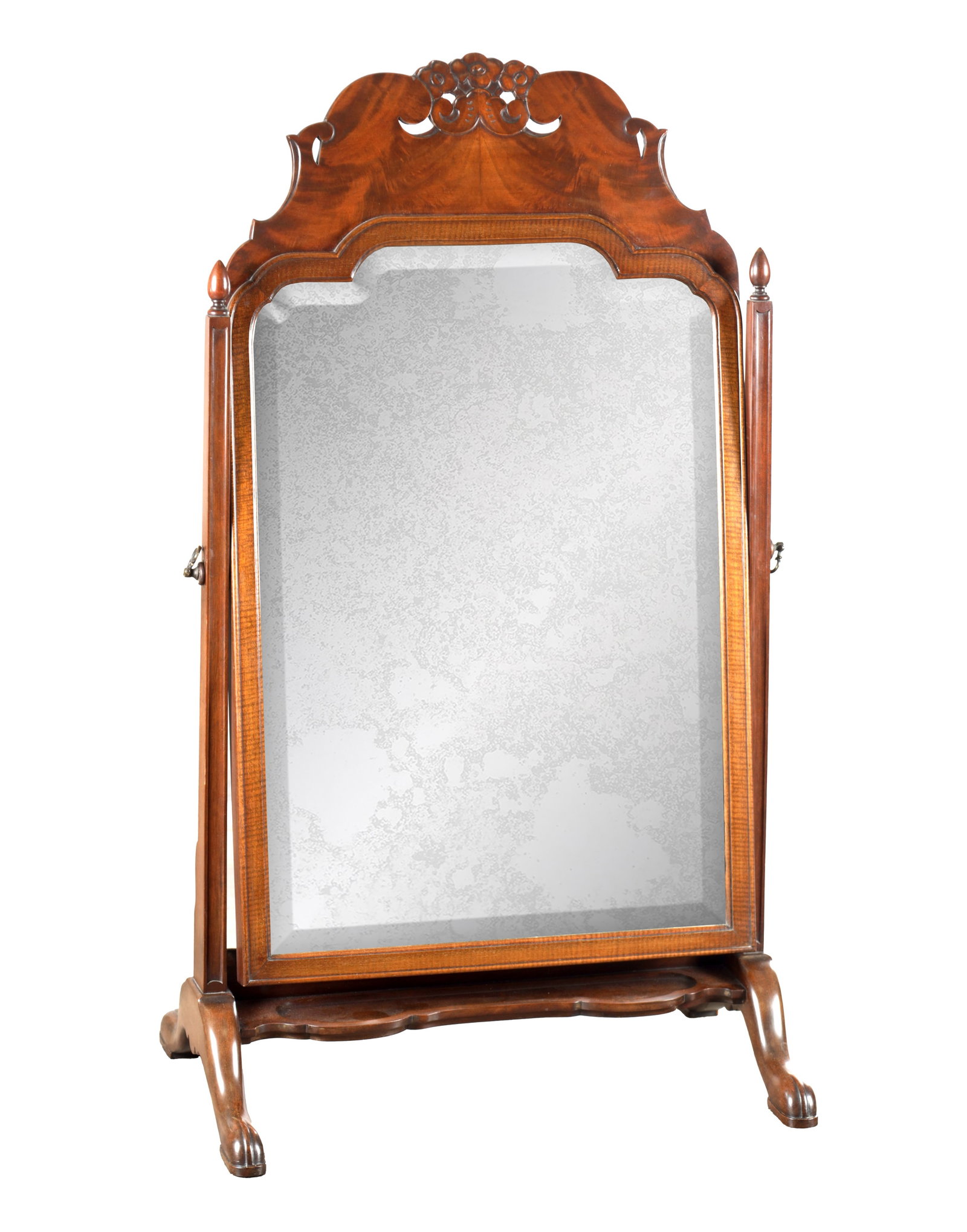 AN EARLY 20TH CENTURY MAHOGANY TOILET MIRROR (1 of 6)