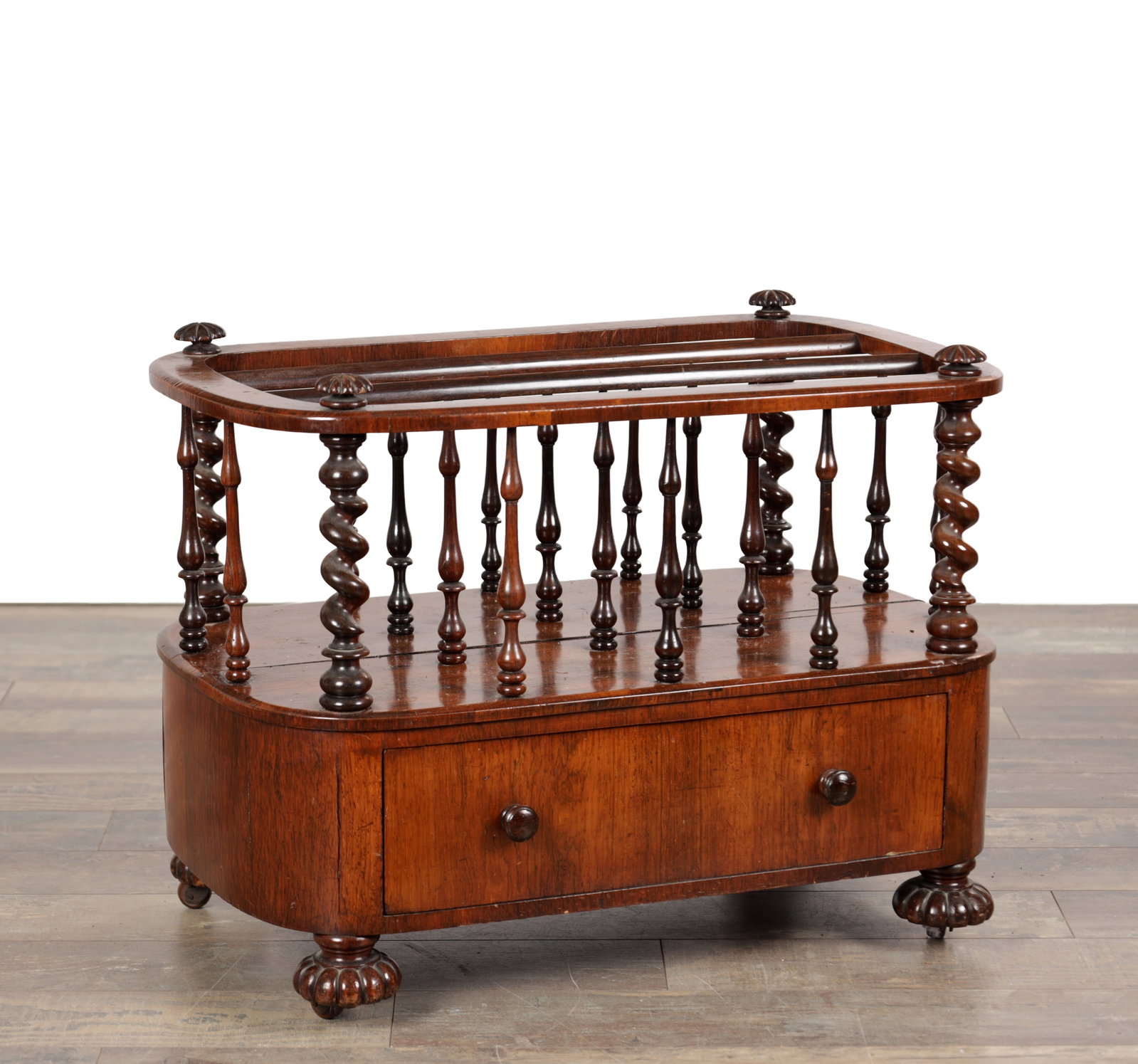 A VICTORIAN ROSEWOOD CANTERBURY (1 of 6)