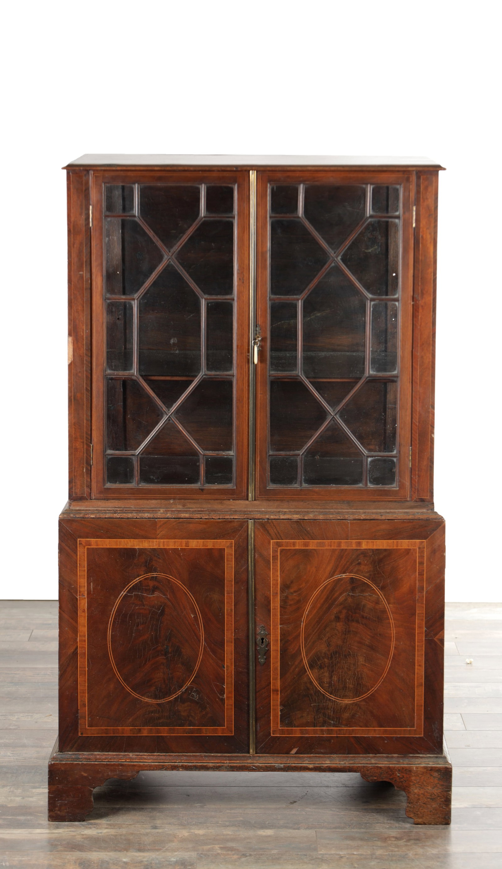AN UNUSUAL GEORGE III MAHOGANY COLLECTORS' CABINET OF SMALL SIZE (1 of 5)