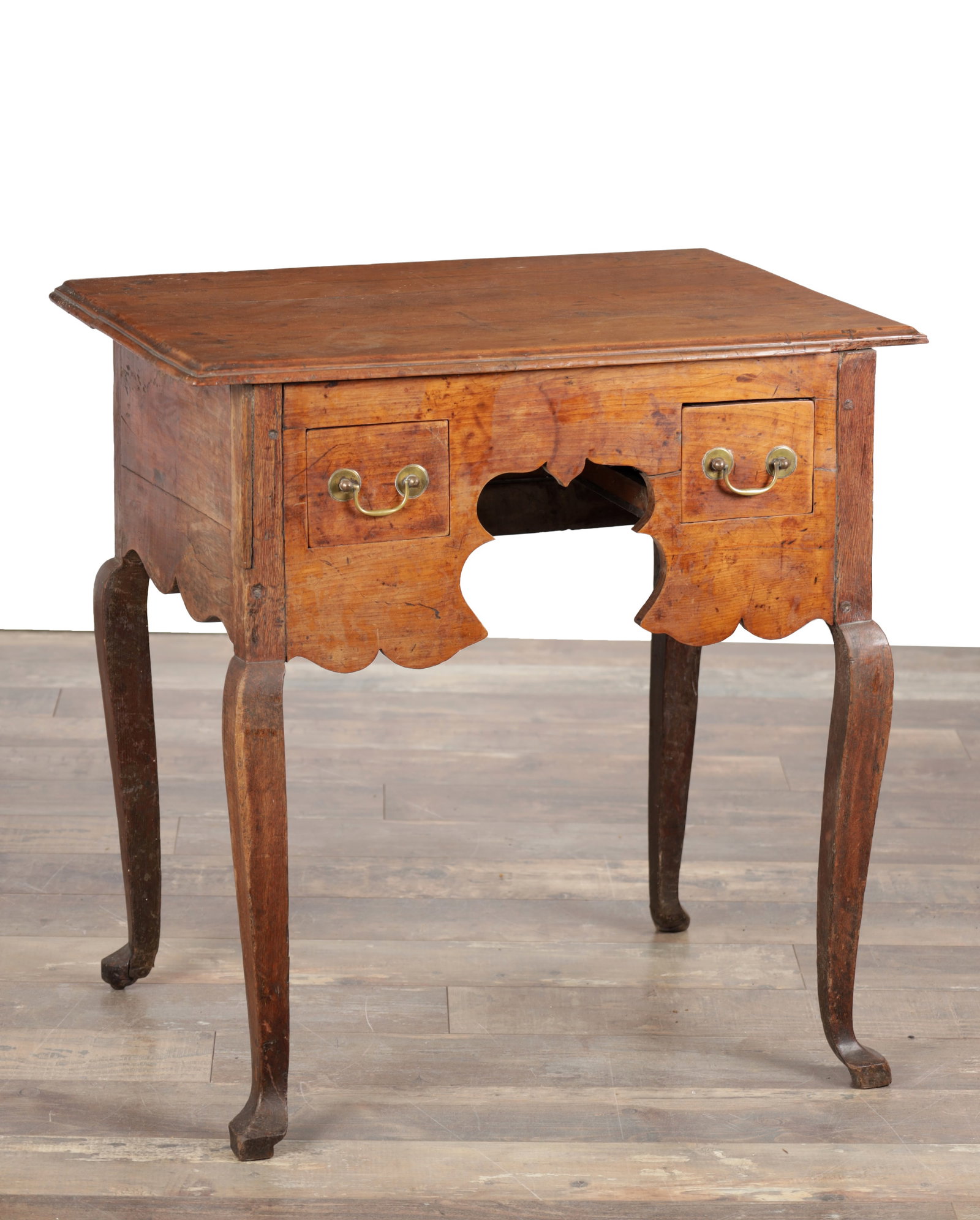AN 18TH CENTURY SOLID YEW-WOOD LOWBOY (1 of 7)