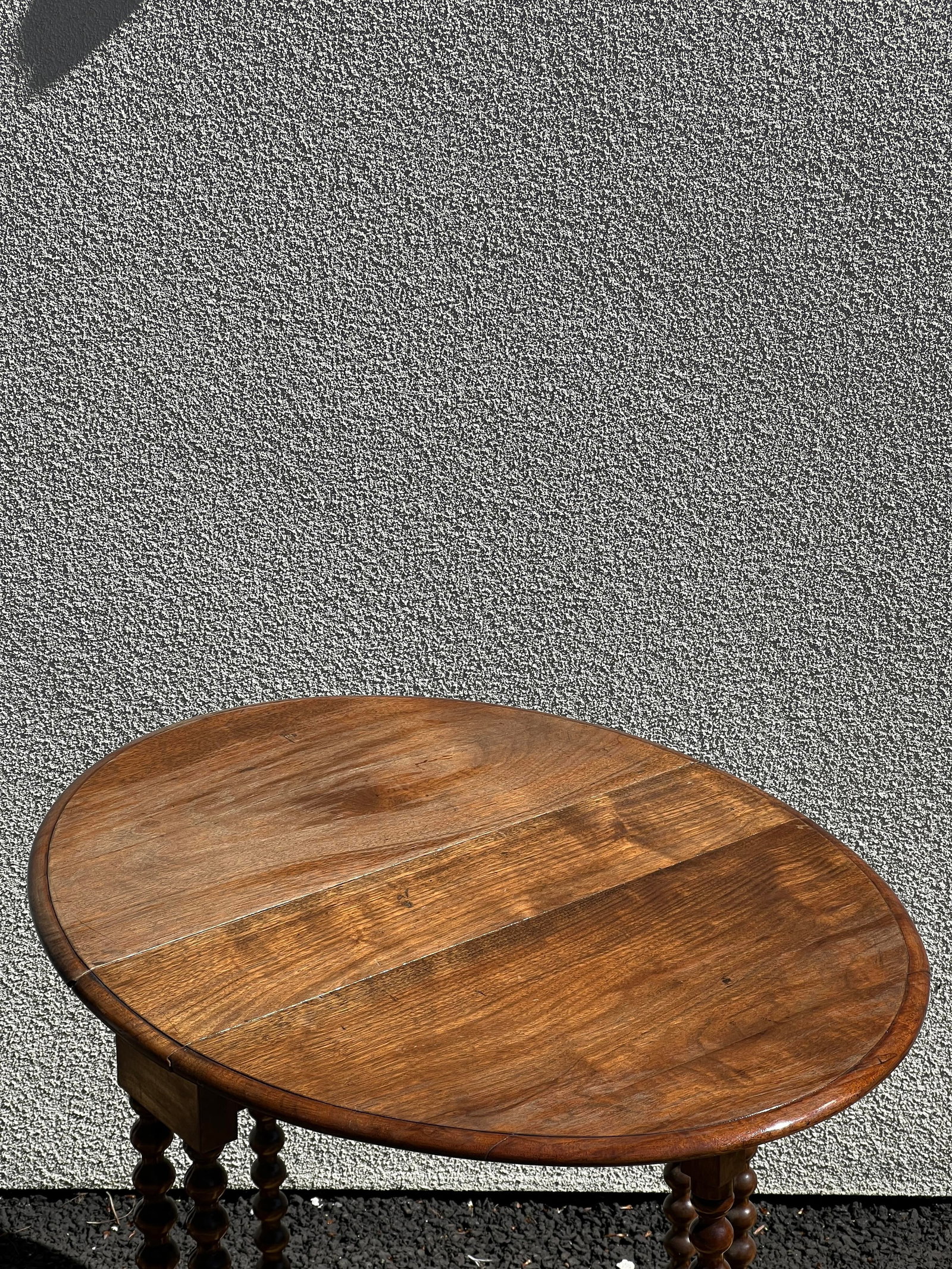 A SMALL 19TH CENTURY WALNUT SUTHERLAND TABLE - 3