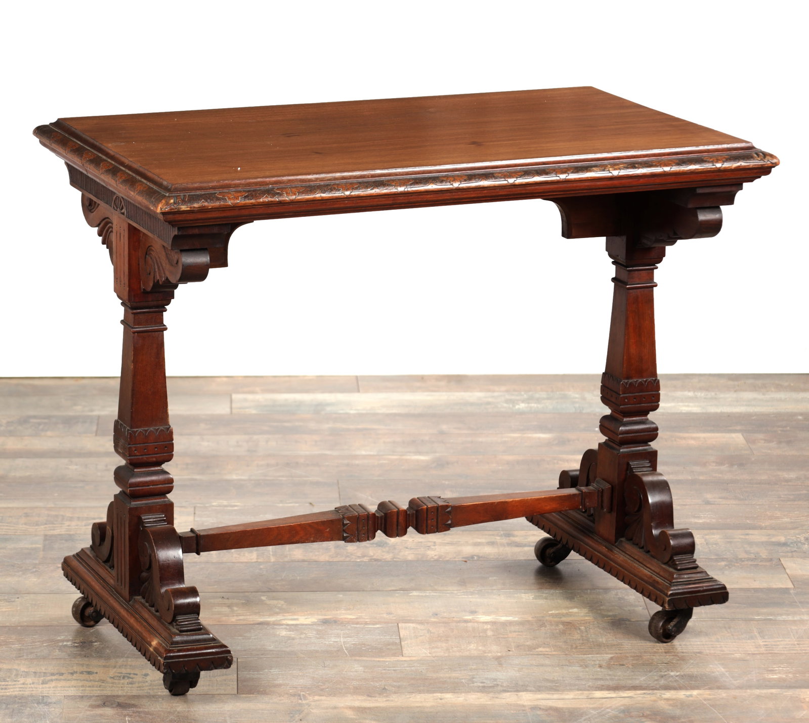 A LATE 19TH CENTURY WALNUT ASTHETIC PERIOD SIDE TABLE (1 of 9)
