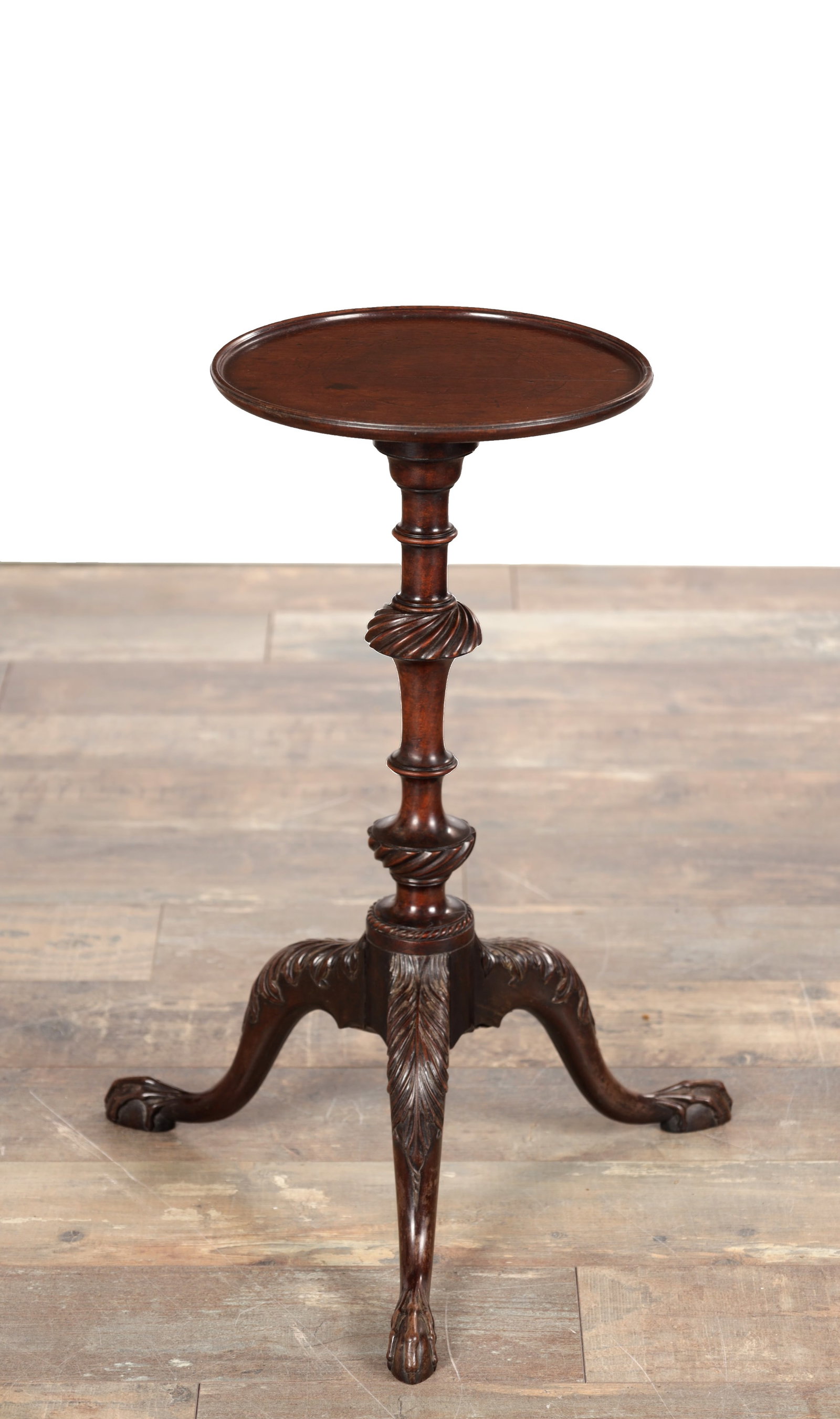 A FINE GEORGE III CARVED MAHOGANY KETTLE STAND (1 of 7)