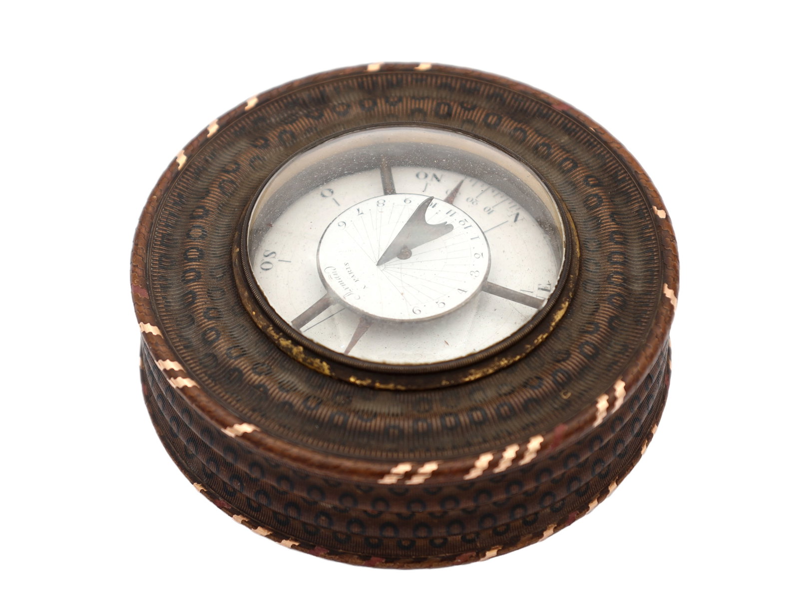 ARMAND PARIS. A FINE 19TH CENTURY FRENCH BALLOONING PANTOCHRONOMETER / SNUFF BOX (1 of 4)