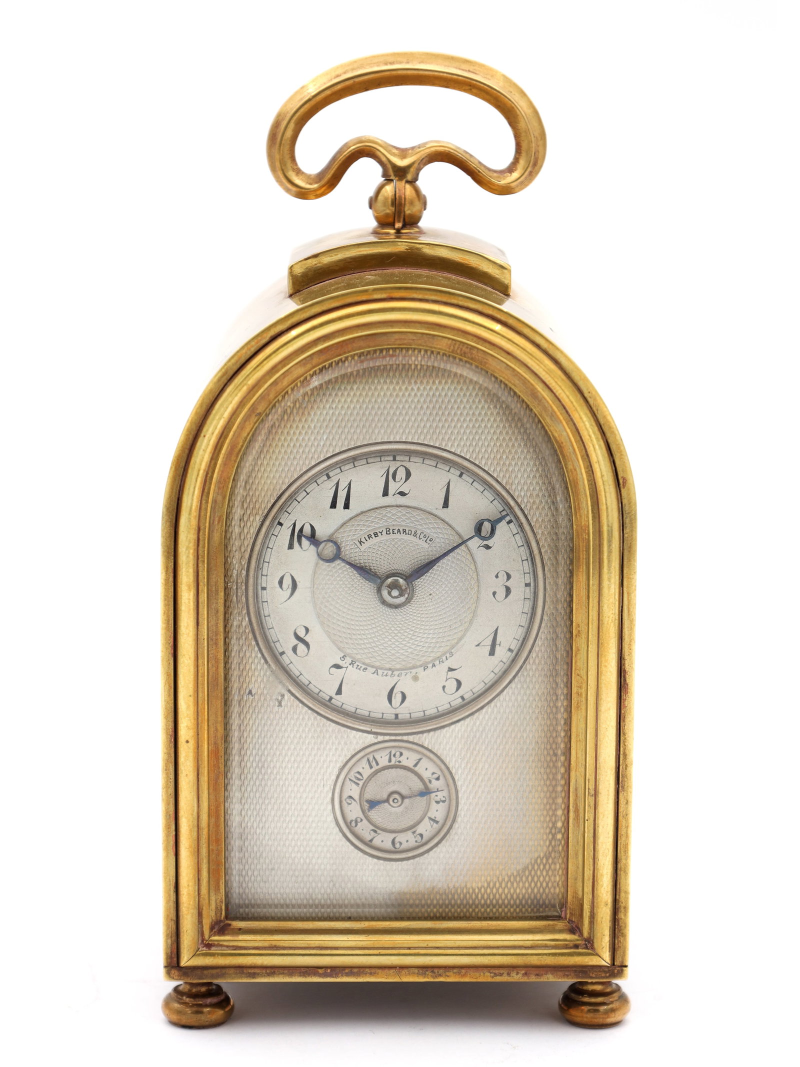 A LATE 19TH CENTURY FRENCH 'HUMPBACK' CARRIAGE CLOCK TIMEPIECE (1 of 11)