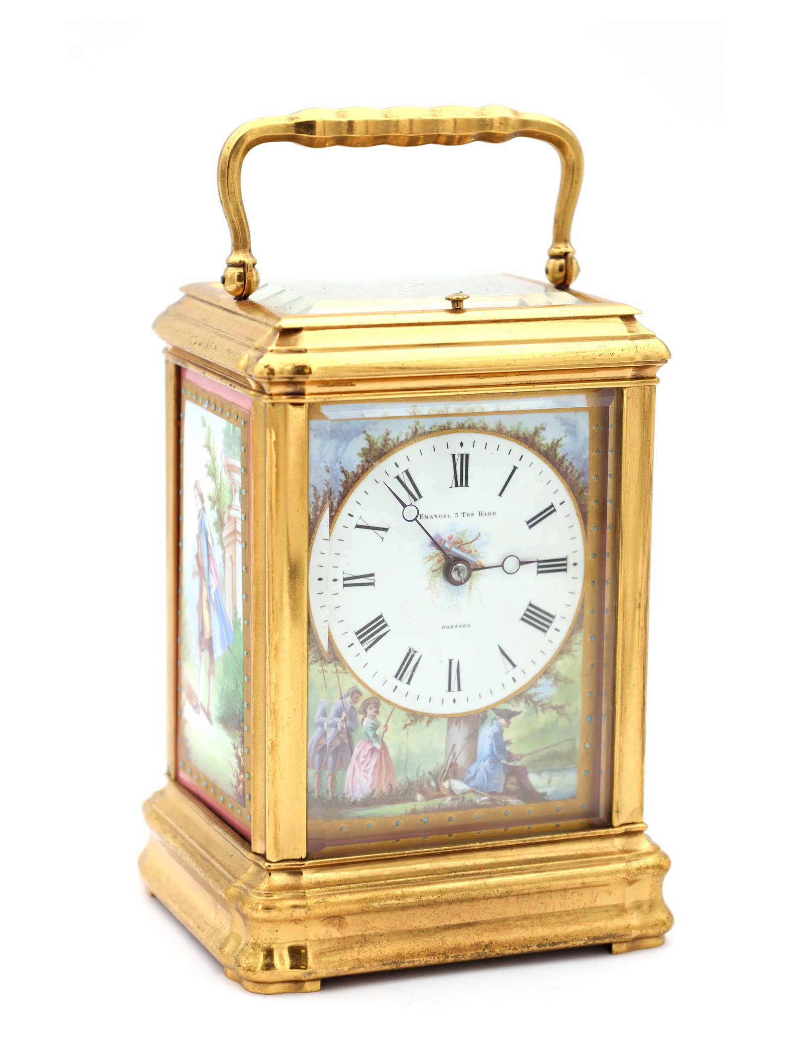 ARSENE MARGAINE, PARIS. A LATE 19TH CENTURY FRENCH GILT GORGE CASE REPEATING CARRIAGE CLOCK WITH (1 of 11)
