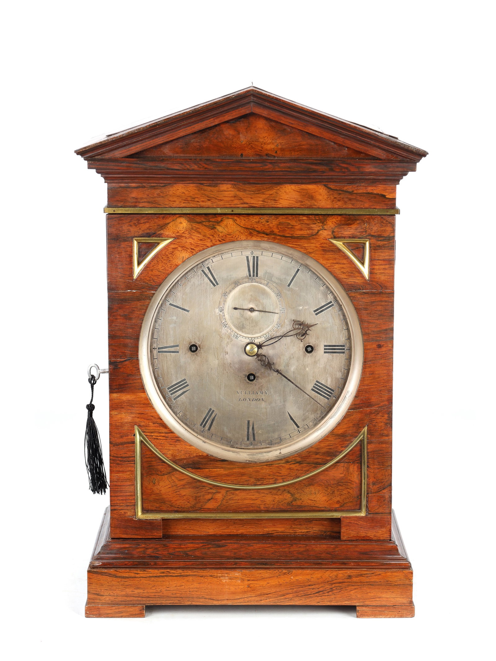 VULLIAMY, LONDON. A FINE MID 19TH CENTURY ROSEWOOD TRIPLE FUSEE QUARTER CHIMING BRACKET CLOCK, (1 of 18)