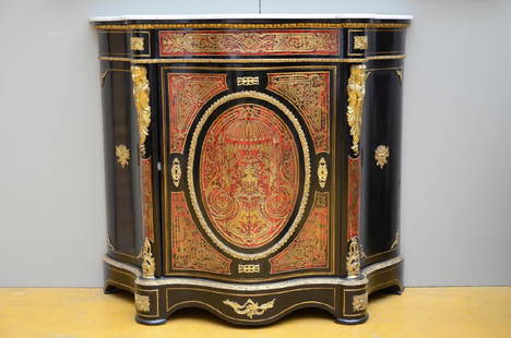 Boulle cupboard Napoleon III (42x118x105cm): Boulle cupboard Napoleon III (42x118x105cm)