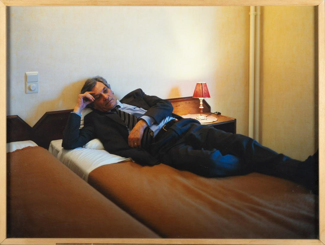 Malerie Marder: photo portrait of Jan Hoet made for the: Malerie Marder: photo portrait of Jan Hoet made for the exhibition 'casino 2001' (100x75cm)