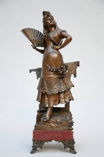 Auguste De Wever: bronze sculpture 'Carmen' (h58cm): Auguste De Wever: bronze sculpture 'Carmen' (h58cm)