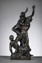 Clodion: a big bronze sculpture 'abduction of