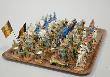 A large collection of lead soldiers (h 6 to 7 cm) (*): A large collection of lead soldiers (h 6 to 7 cm) (*)